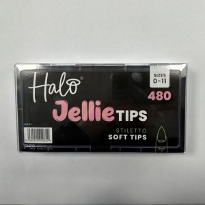 Halo Jellie Nail Tips Stiletto 480pk